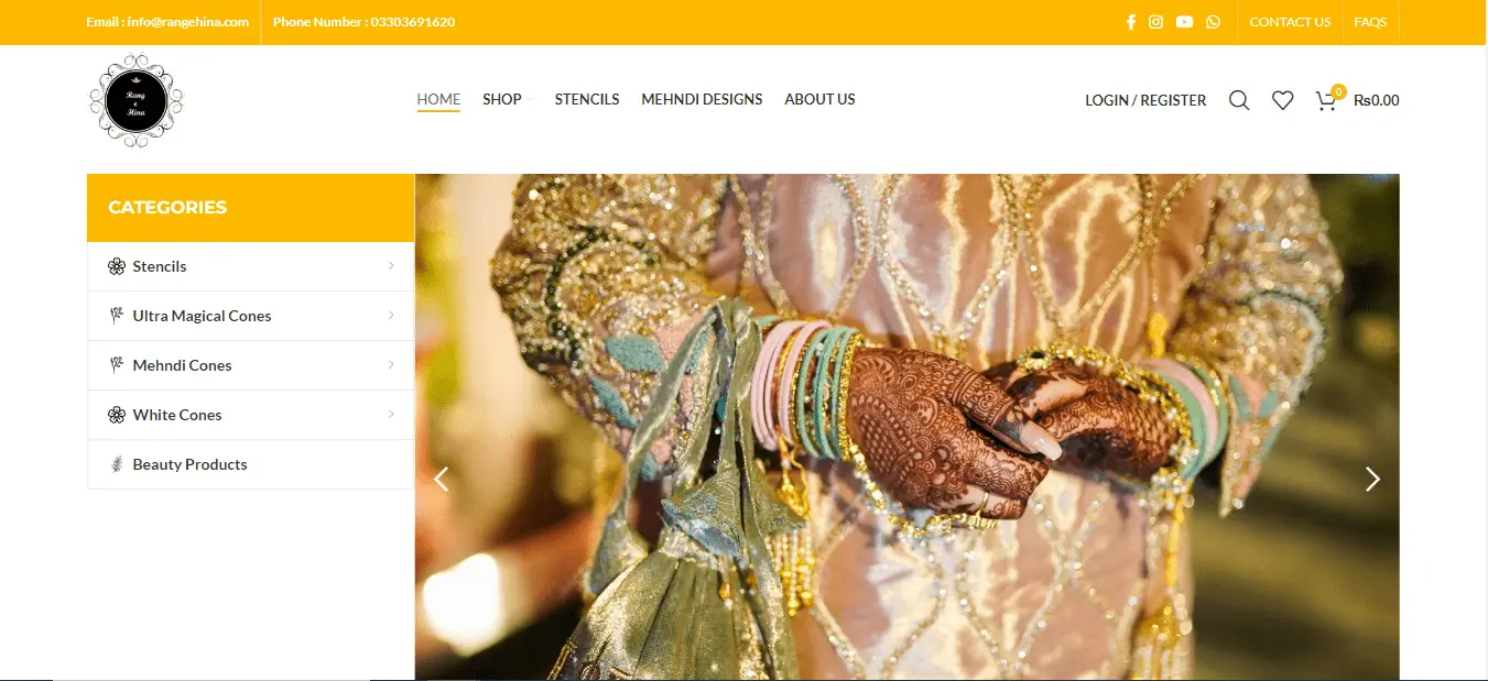 Rang e Hina Website