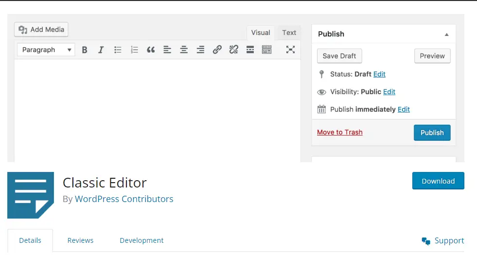 Classic Editor Classic Editor