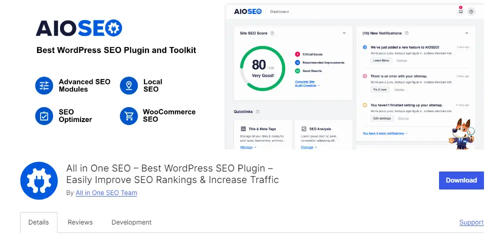 all in one seo AIOSEO