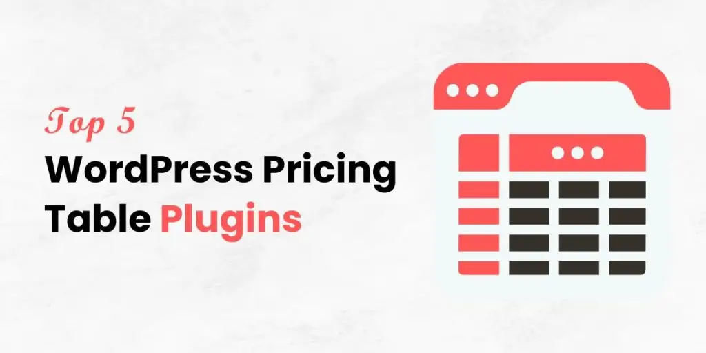 WordPress Pricing Table Plugins
