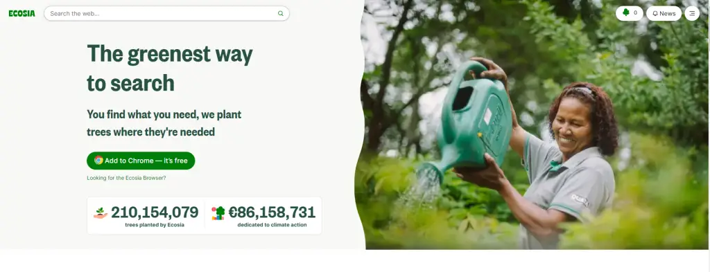 image 3 Ecosia Search Engine